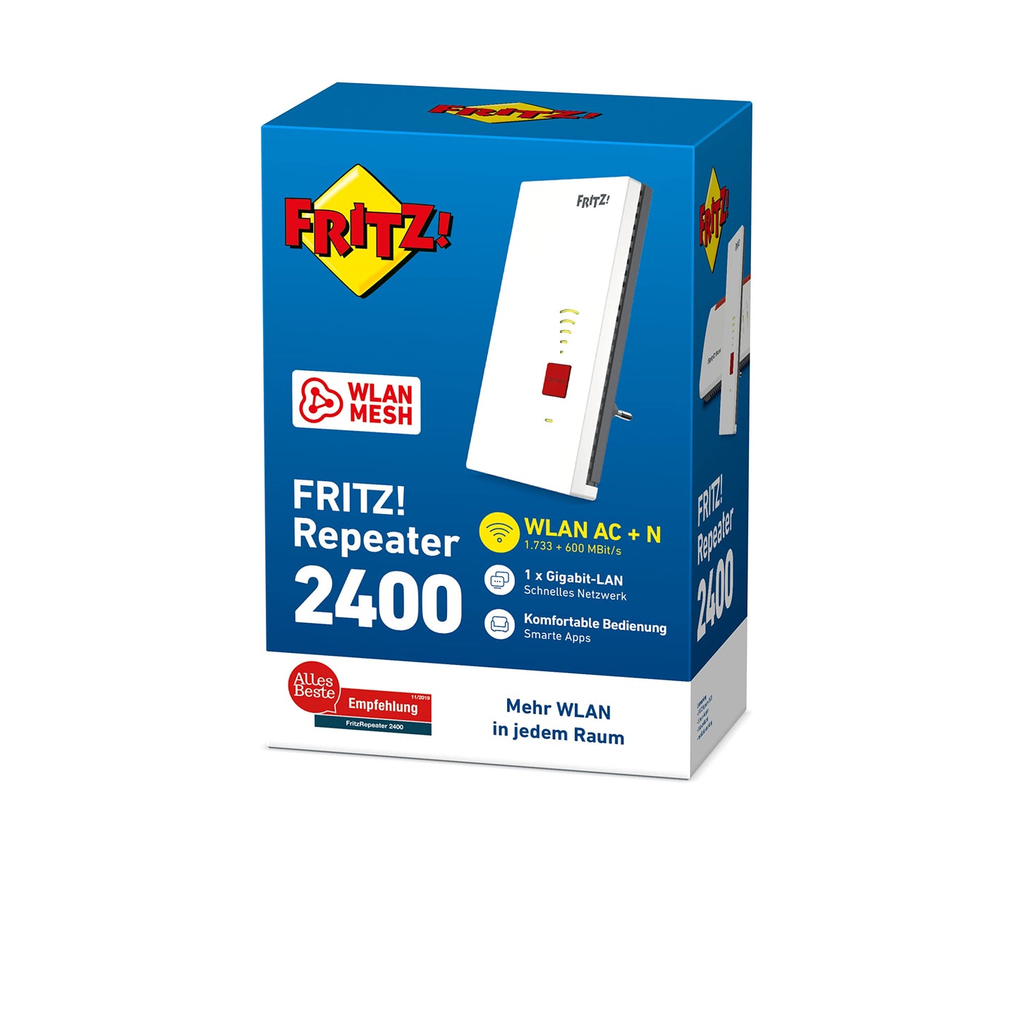 Repetidor WiFi – Doble Banda, hasta 2400 Mbps, con Puerto LAN