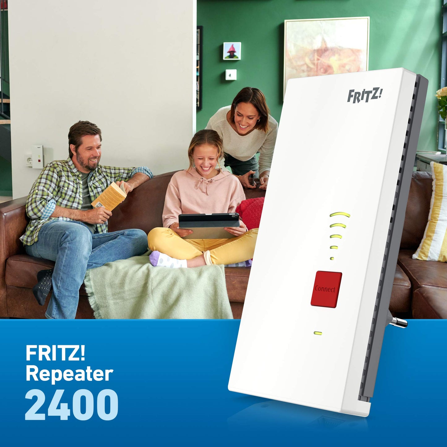 Repetidor WiFi – Doble Banda, hasta 2400 Mbps, con Puerto LAN